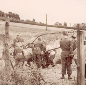 Grenzübergreifende Löschhilfe in Ellrich, 1955